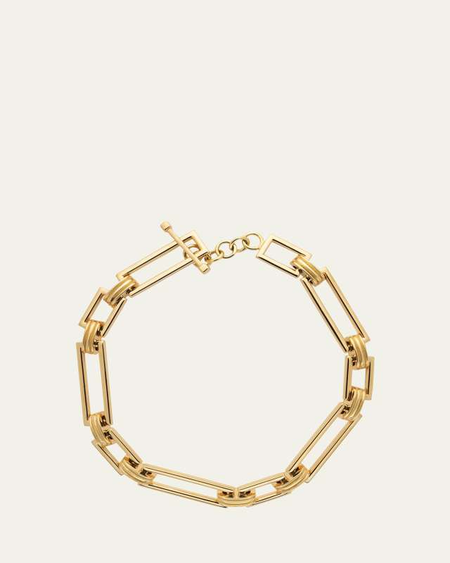 18K Yellow Gold Deco Link Bracelet